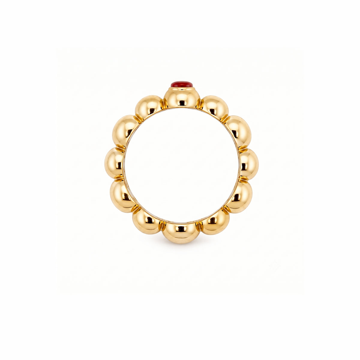 Anello Ritratto baby con corniola in argento 925 placcato oro 18K – Les Lulú