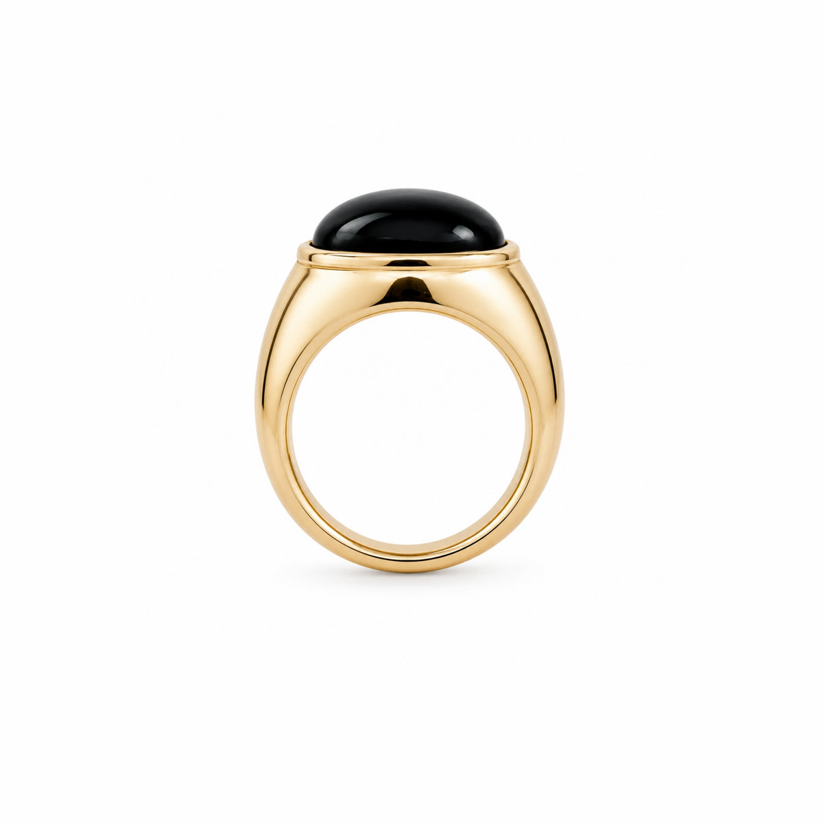 Anello Vela cocktail con onice in argento 925 placcato oro 18K – Les Lulú