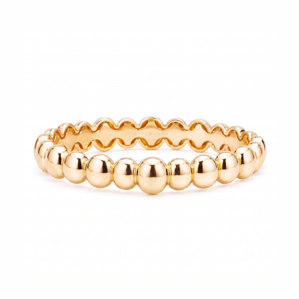 Bracelet Ritratto bangle in 925 silver plated with 18K gold – Les Lulú