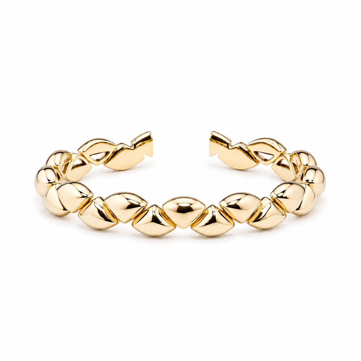 Bracciale Vela bangle in argento 925 placcato oro 18K – Les Lulú