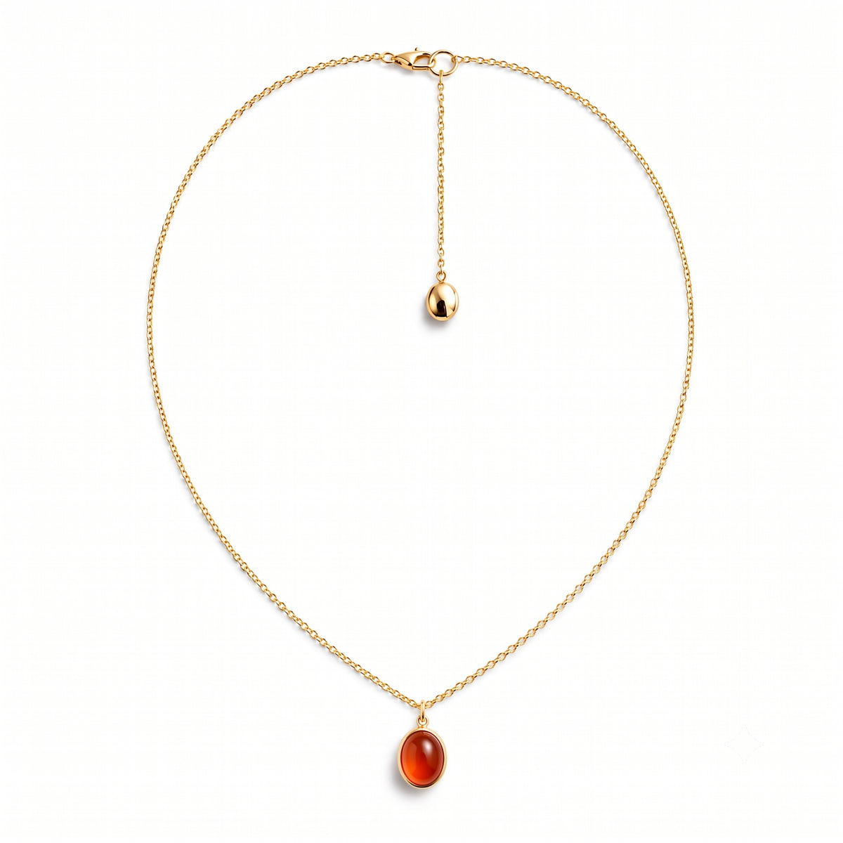 Pendente Ritratto con corniola in argento 925 placcato oro 18K – Les Lulú