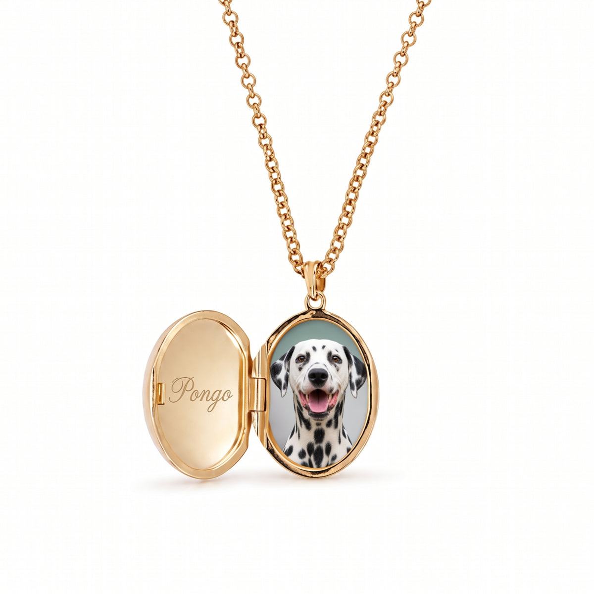 Medál Ritratto locket – a nyitott locket részlete – Les Lulú