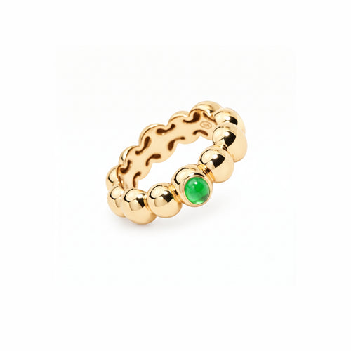 Bague Ritratto baby avec jade vert