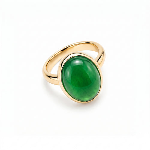 Bague Ritratto en jade vert