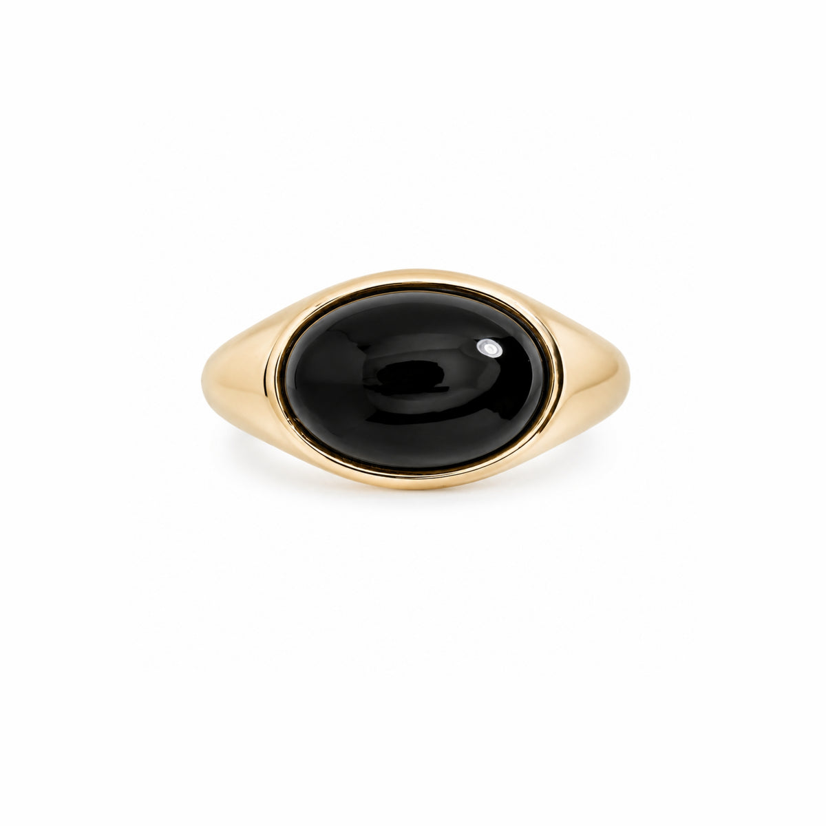 Anello Vela cocktail con onice in argento 925 placcato oro 18K – Les Lulú