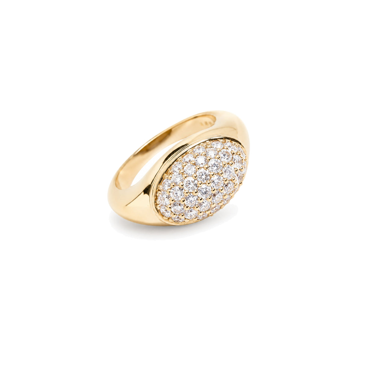 Anello Vela cocktail con pavé