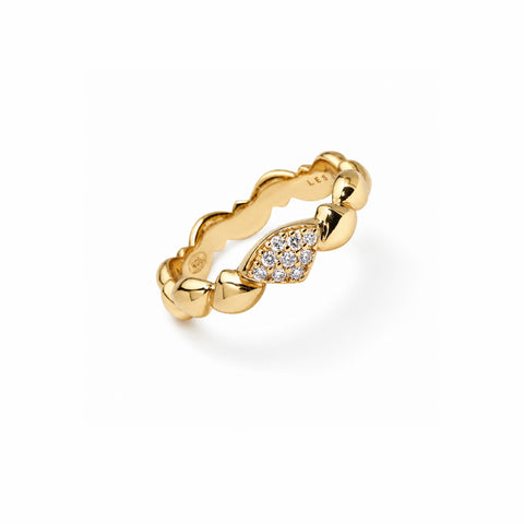 Ring Vela mit Diamant-pavé