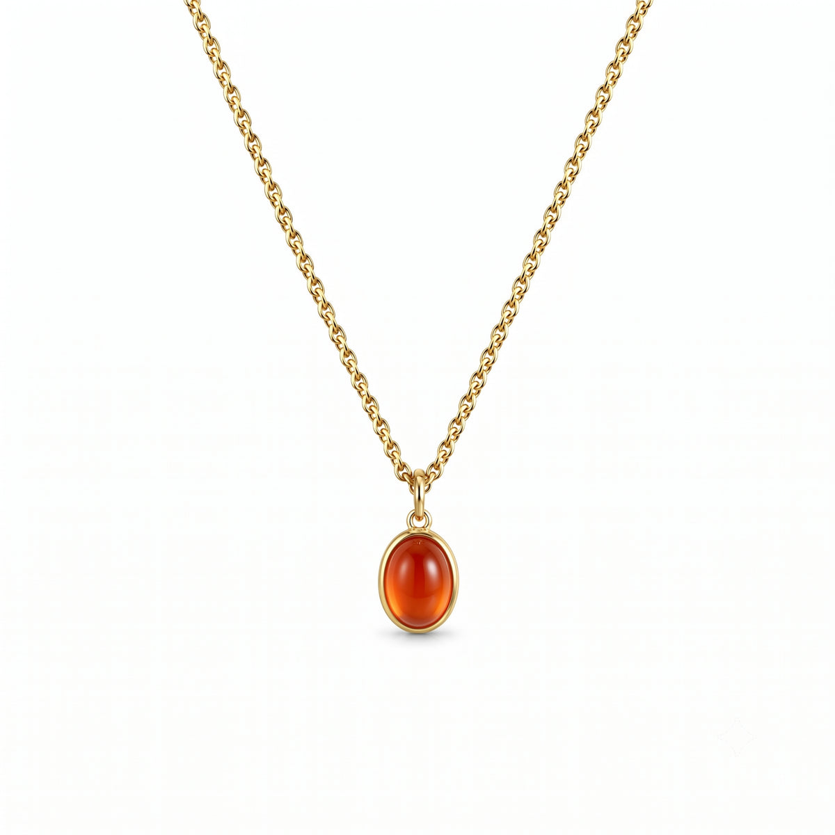 Pendente Ritratto con corniola in argento 925 placcato oro 18K – Les Lulú