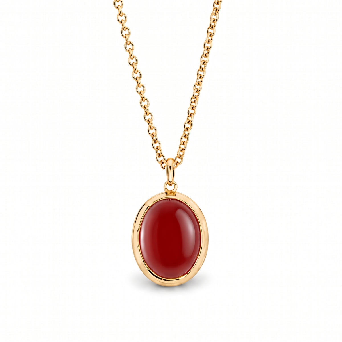 Pendente locket con corniola